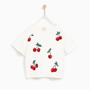 Zara cherry T shirt